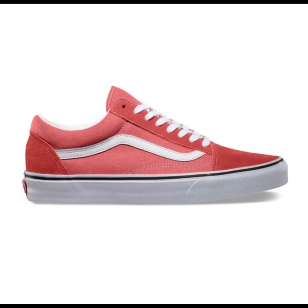 Salmon colored old skill Vans